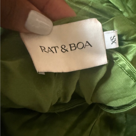 Rat & boa green silk Juliana jumpsuit - Picture 3 of 3